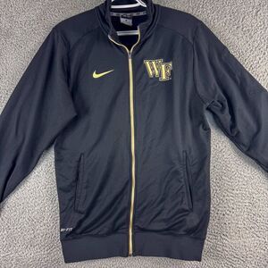 Nike Wake Forest Demon Deacons Jacket Mens XS Black Gold‎ Athletic Outdoor Gym